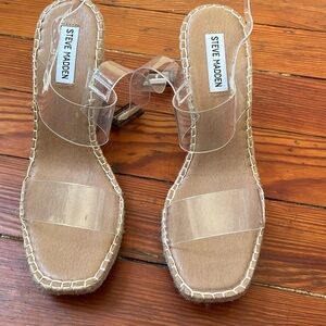 Steve Madden Clear Strap Women Sandals